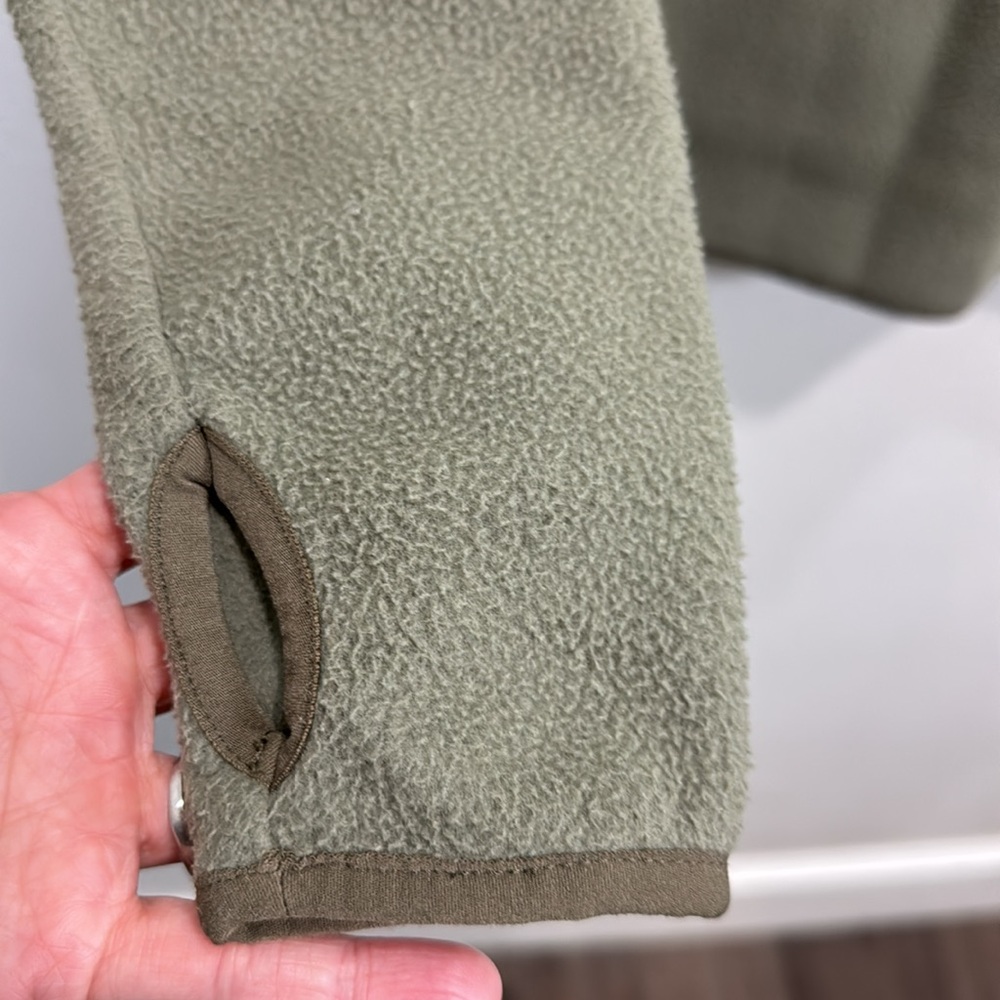 Madewell MWL Betterfleece Zip Quilted-Pocket Jacket in pressed Sage - Picture 7 of 11